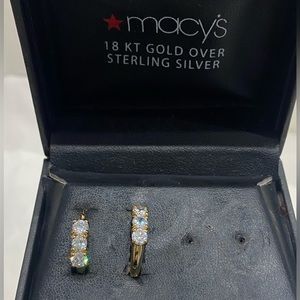 18k gold hoop earrings